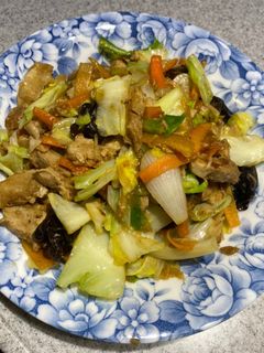 チャーシューで作る野菜炒め-レシピのメイン写真