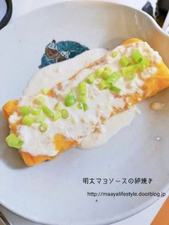 明太マヨソースの厚焼き卵-レシピのメイン写真