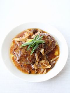 大人気!な【和風ハンバーグ(きのこソース-レシピのメイン写真