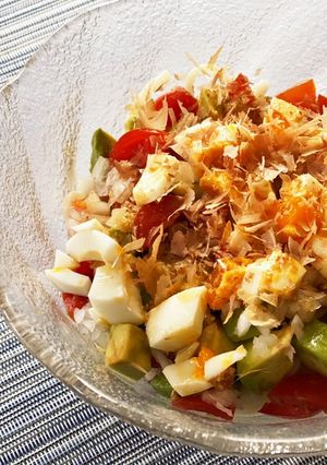 和風アボカドサラダ麺-レシピのメイン写真