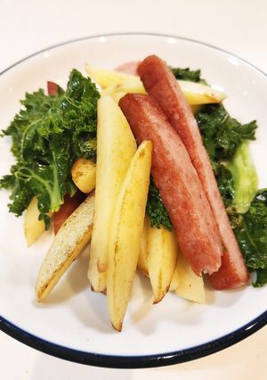 カリーノケールと新じゃが炒めスパム入り-レシピのメイン写真