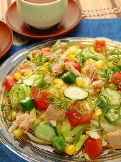 夏野菜たっぷり!カラフルそうめん-レシピのメイン写真