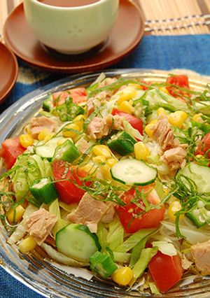 夏野菜たっぷり！カラフルそうめん-レシピのメイン写真