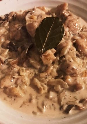 鶏肉と舞茸のフリカッセ-レシピのメイン写真