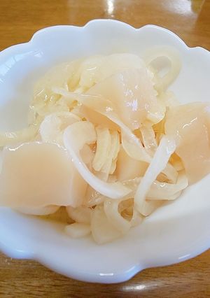新玉ねぎと帆立の甘酢和え-レシピのメイン写真