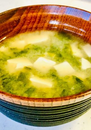 我が家の♡ぁおさのお味噌汁ん♡-レシピのメイン写真
