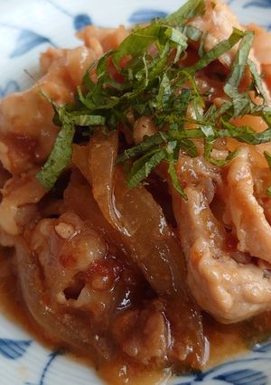 玉ねぎたっぷり豚コマの柔らか生姜焼き-レシピのメイン写真