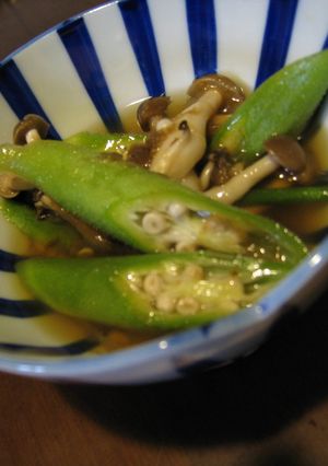 おくらとしめじの煮びたし-レシピのメイン写真