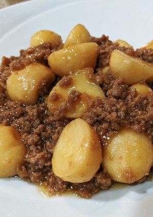 甘くて優しい♪豚ひき肉で里芋のそぼろあん-レシピのメイン写真