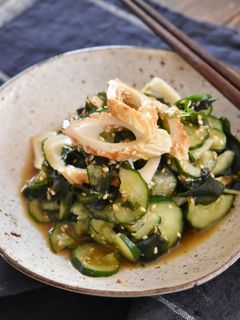 竹輪ときゅうりのだし醤油わさび和え-レシピのメイン写真
