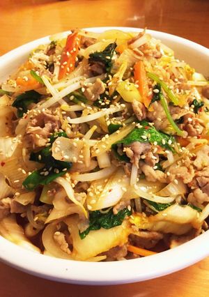 残り野菜で!簡単豚キムチ-レシピのメイン写真