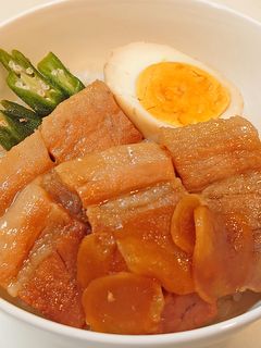 満腹レシピ!!*豚の角煮丼-レシピのメイン写真