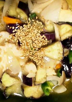 全てレンジ胸肉なす南蛮漬け味青椒肉絲風-レシピのメイン写真