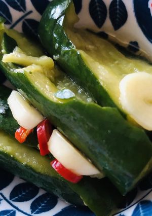 たたき胡瓜のにんにく醤油漬け-レシピのメイン写真
