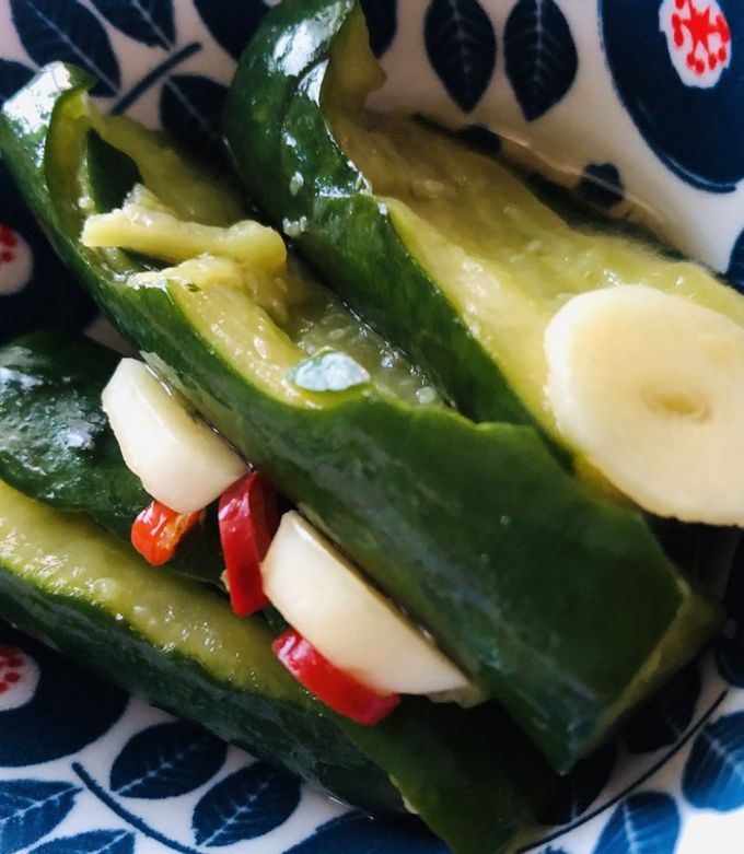 たたき胡瓜のにんにく醤油漬け-レシピのメイン写真