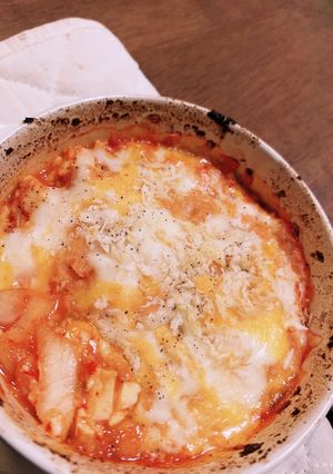 豆腐ダイエット☆キムチーズグラタン風-レシピのメイン写真