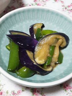 茄子とピーマンのレンジ蒸し(冷製)-レシピのメイン写真
