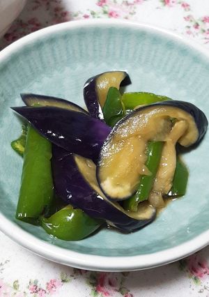 茄子とピーマンのレンジ蒸し（冷製）-レシピのメイン写真