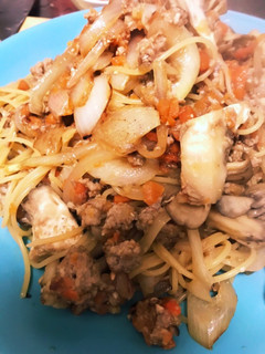 肉味噌と舞茸のパスタ-レシピのメイン写真
