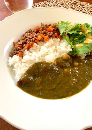 ヘルシー＆お手軽のほうれん草カレー-レシピのメイン写真