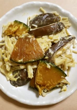 かぼちゃときのこのホットサラダ-レシピのメイン写真