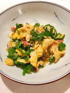 ピーマンとベーコンの炒り卵-レシピのメイン写真