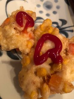 鶏胸肉とコーンのかき揚げ-レシピのメイン写真