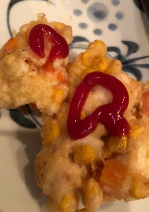 鶏胸肉とコーンのかき揚げ-レシピのメイン写真
