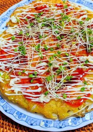 もやしだけのお好み焼き-レシピのメイン写真