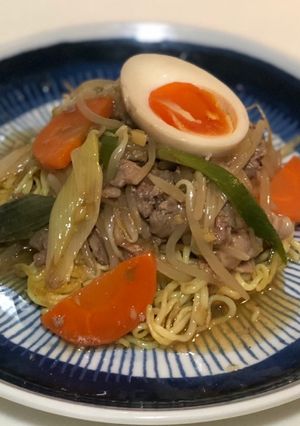 【給食の味・中華】あんかけかた焼きそば-レシピのメイン写真
