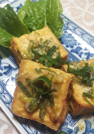 簡単楽チン! 厚揚げの味噌マヨネーズ焼き-レシピのメイン写真