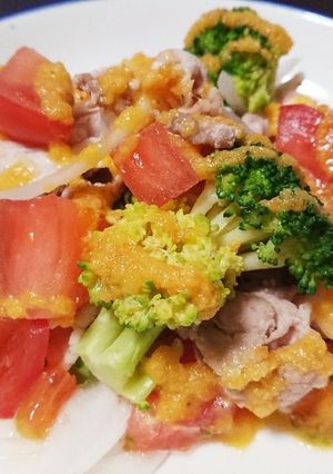 ☆豚コマと旬の野菜サラダ☆-レシピのメイン写真