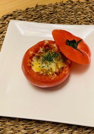 トマトカップのオーブン焼き-レシピのメイン写真