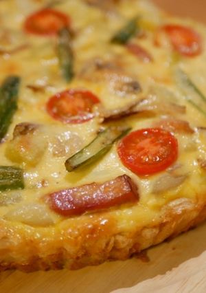 春野菜たっぷり！簡単おしゃれキッシュ-レシピのメイン写真