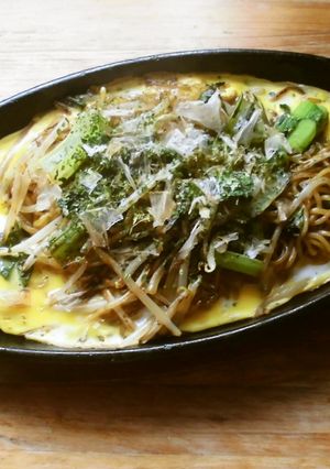鉄板オム焼きそば♫-レシピのメイン写真