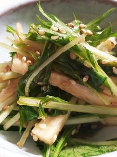 水菜と長芋の和風サラダ-レシピのメイン写真