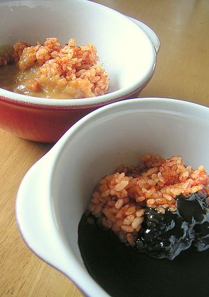 レトルトカレーに・・・トマトライス-レシピのメイン写真