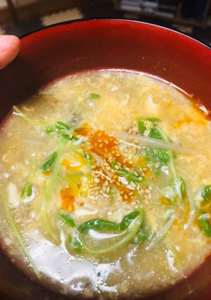 白菜と挽肉のサンラータンスープ-レシピのメイン写真