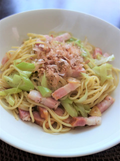 長ネギとベーコンの和風パスタ-レシピのメイン写真