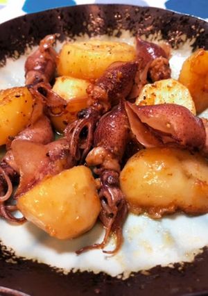 ほたるいかと新じゃがのバター醤油炒め-レシピのメイン写真