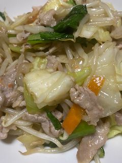 俺流!不思議とシャキシャキ肉野菜炒め-レシピのメイン写真