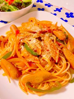 初心者でもナポリタン-レシピのメイン写真