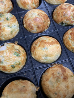 推しに作ってほしいたこ焼き器で餅明太焼き-レシピのメイン写真