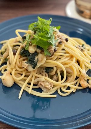 ツナときのこの和風パスタ-レシピのメイン写真