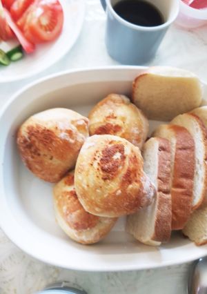 朝焼きチャバタのパルメザン乗せ-レシピのメイン写真