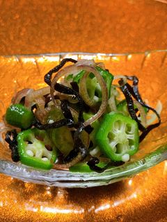 ミョウガとオクラの塩昆布和え-レシピのメイン写真