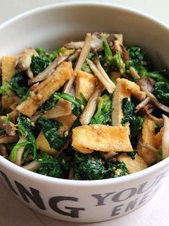 ほうれん草・舞茸・あげの酢味噌和え-レシピのメイン写真