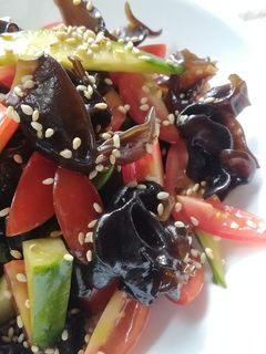 黒きくらげとトマトの中華風サラダ-レシピのメイン写真