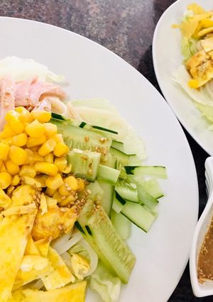 ヘルシー♪ゴマだれ＊冷やしうどん-レシピのメイン写真