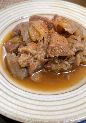 牛すじの煮込み(醤油)圧力鍋なし-レシピのメイン写真
